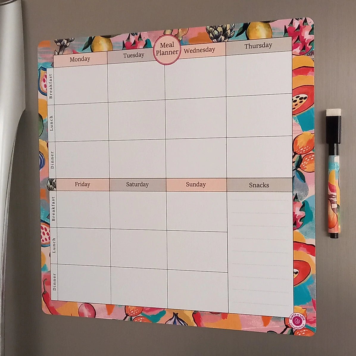 FRESCA MAGNETIC REWRITABLE WEEKLY MEAL PLANNER - SCOOBOO - Planners