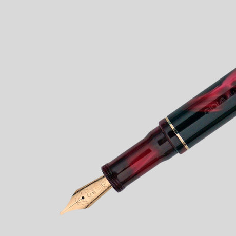 Gioia Alleria Amaranto Red-black GT Fountain Pen - SCOOBOO - GA-742-M - Fountain Pen