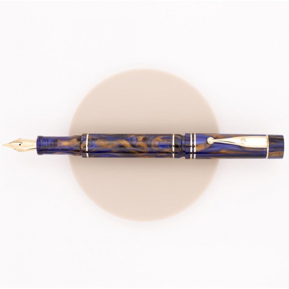 Gioia Alleria Crepuscola Blue-brown Gt Fountain Pen - SCOOBOO - GA-748-F - Fountain pen