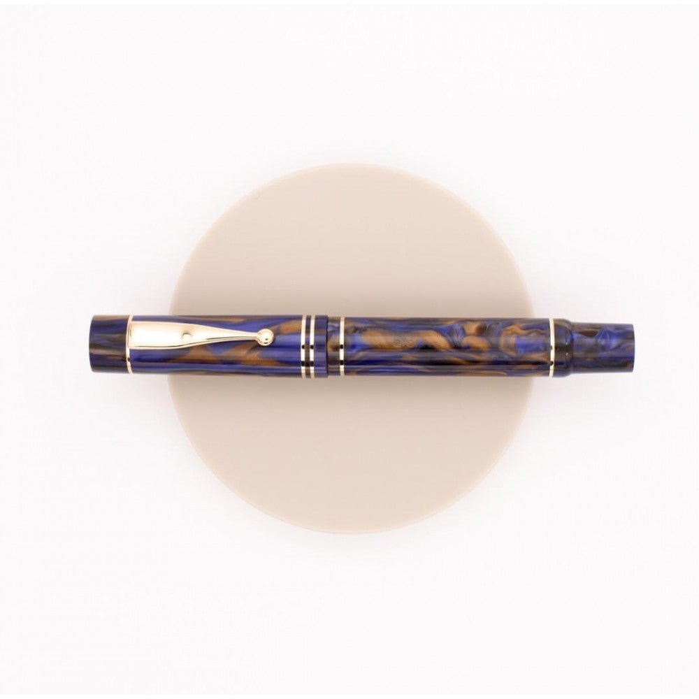 Gioia Alleria Crepuscola Blue-brown Gt Fountain Pen - SCOOBOO - GA-748-F - Fountain pen