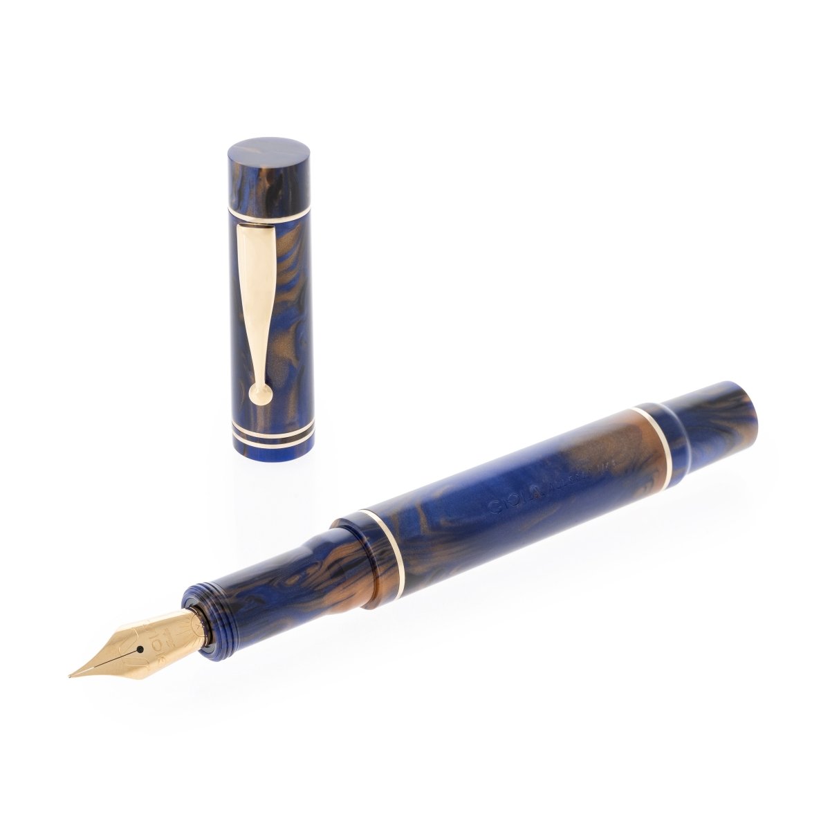 Gioia Alleria Crepuscola Blue-brown Gt Fountain Pen - SCOOBOO - GA-748-F - Fountain pen