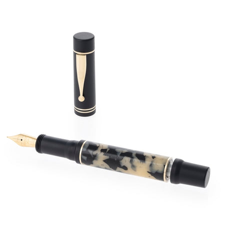 Gioia Alleria Tramonto Sand Black GT Fountain Pen - SCOOBOO - GA-730-B - Fountain pen