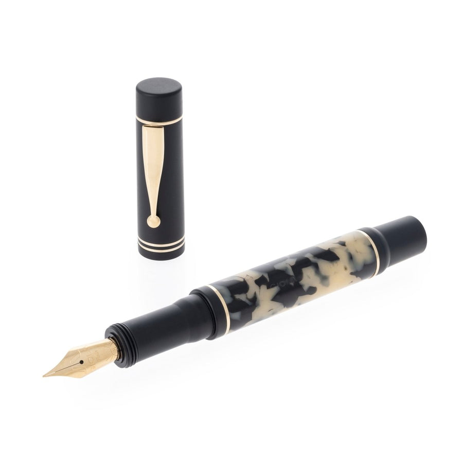 Gioia Alleria Tramonto Sand Black GT Fountain Pen - SCOOBOO - GA-730-B - Fountain pen