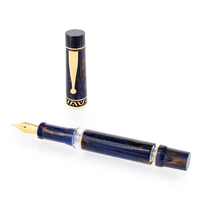Gioia Bellevista Crepuscola Blue-brown Fountain Pen - SCOOBOO - GB-902-M - Fountain pen