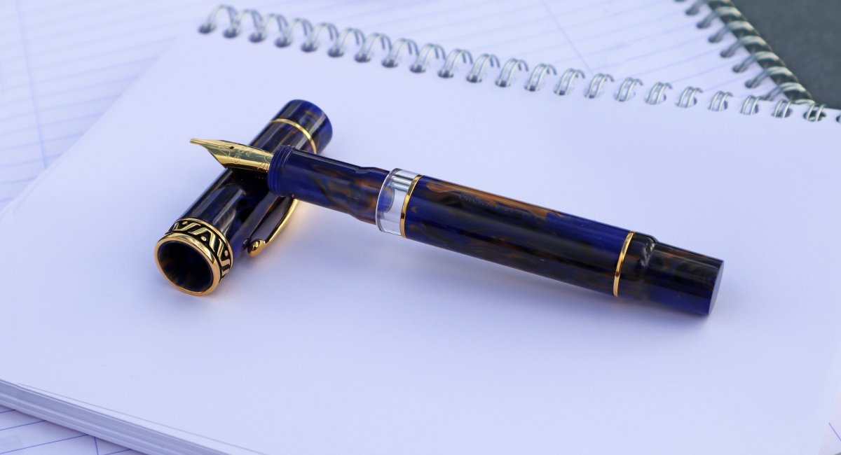 Gioia Bellevista Crepuscola Blue-brown Fountain Pen - SCOOBOO - GB-902-M - Fountain pen