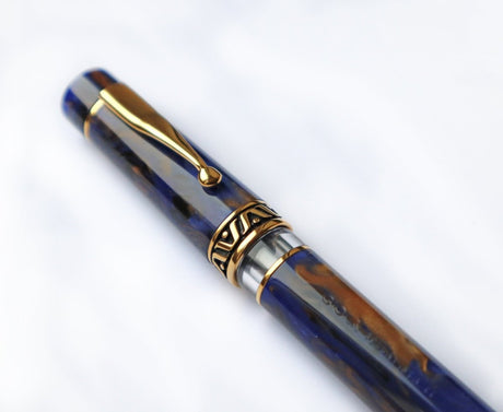 Gioia Bellevista Crepuscola Blue-brown Fountain Pen - SCOOBOO - GB-902-M - Fountain pen