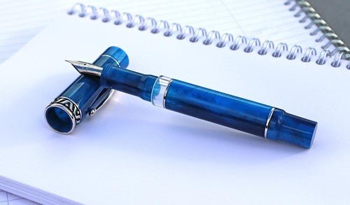 Gioia Bellevista Mare Chiaro Blue Fountain Pen - SCOOBOO - GB-914-M - Fountain pen