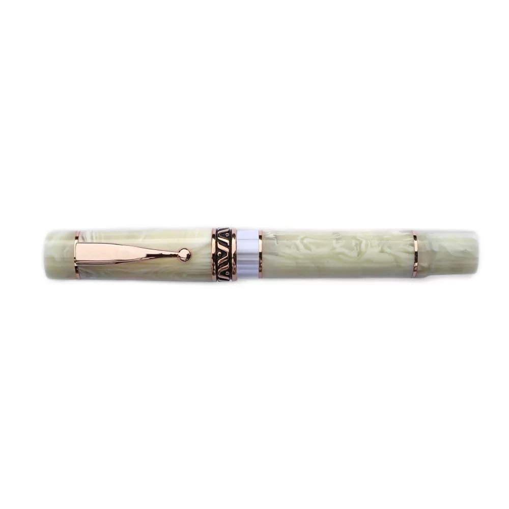 Gioia Ivory White Pearl-Rosegold Fountain Pen- Medium - SCOOBOO - GB-916-M - Fountain Pen