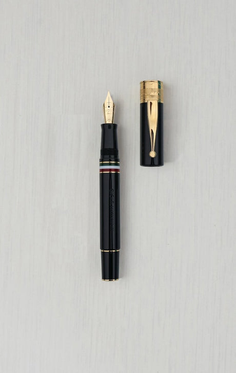 Gioia Partenope Dual Pen- Fountain Pen & Rollerball Pen- Black GT - SCOOBOO - GP-804-M - Roller Ball Pen