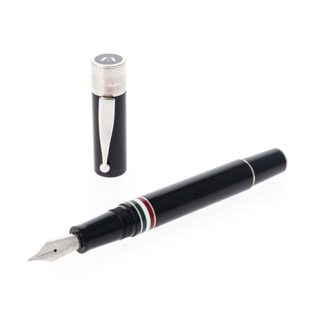 Gioia Partenope Dual Pen- Fountain Pen & Rollerball Pen -Black RT - SCOOBOO - GP-808-M - Roller Ball Pen