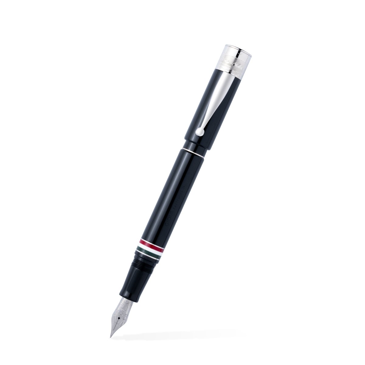 Gioia Partenope Dual Pen- Fountain Pen & Rollerball Pen -Black RT - SCOOBOO - GP-808-M - Roller Ball Pen