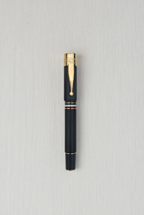 Gioia Partenope Dual Pen- Fountain Pen & Rollerball Pen- Black Sand GT - SCOOBOO - GP-816-M - Roller Ball Pen