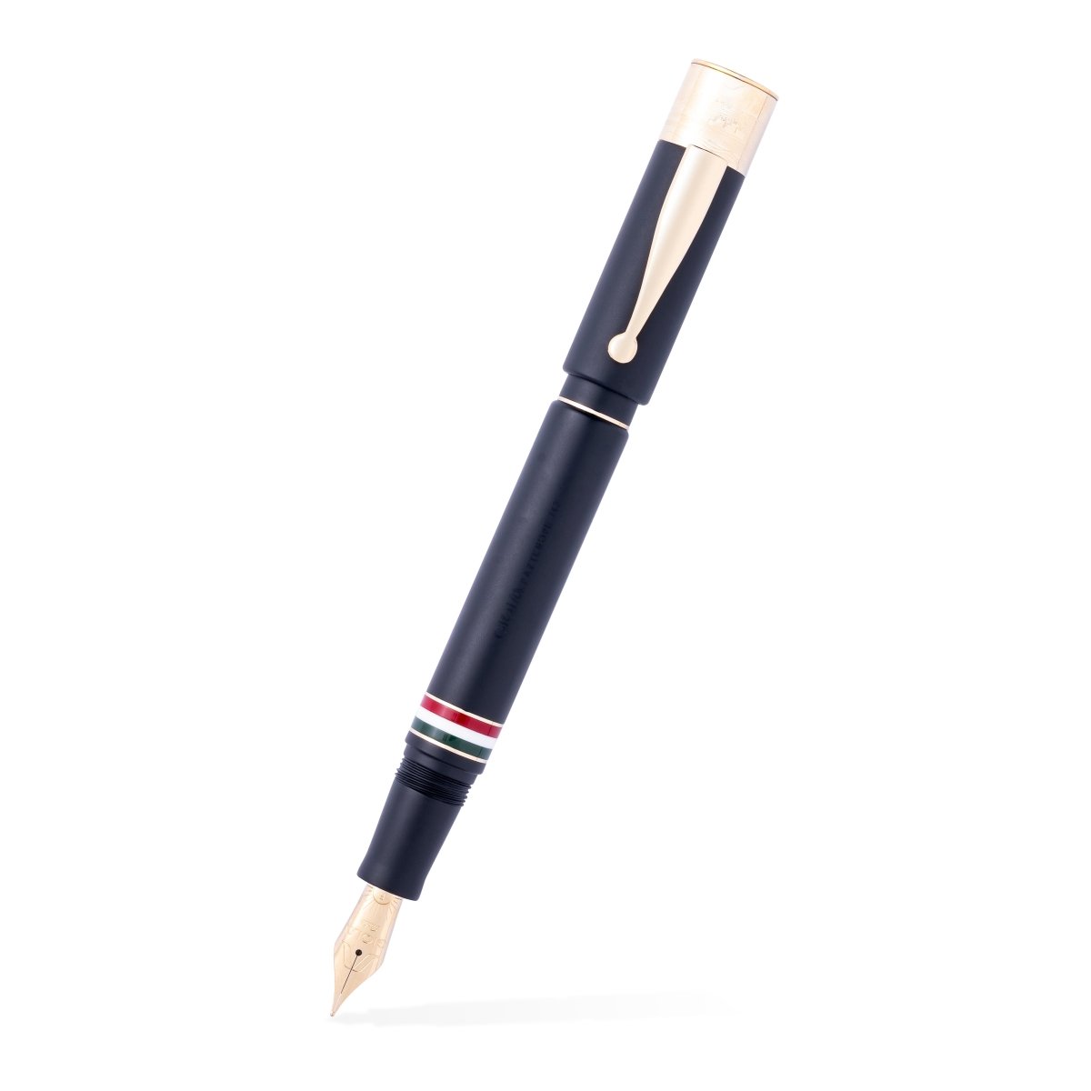 Gioia Partenope Dual Pen- Fountain Pen & Rollerball Pen- Black Sand GT - SCOOBOO - GP-816-M - Roller Ball Pen