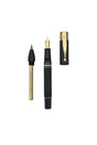 Gioia Partenope Dual Pen- Fountain Pen & Rollerball Pen- Black Sand GT - SCOOBOO - GP-816-M - Roller Ball Pen