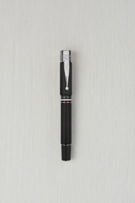 Gioia Partenope Dual Pen- Fountain Pen & Rollerball Pen- Black Sand RT - SCOOBOO - GP-812-M - Roller Ball Pen