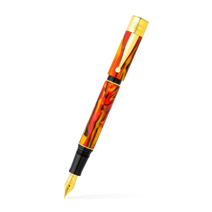 Gioia Partenope Dual pen- Fountain Pen & Rollerball Pen- Fiamma Flame GT - SCOOBOO - GP-830-M - Roller Ball Pen