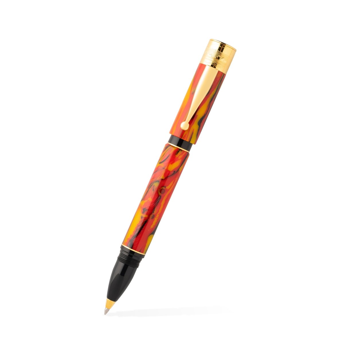 Gioia Partenope Dual pen- Fountain Pen & Rollerball Pen- Fiamma Flame GT - SCOOBOO - GP-830-M - Roller Ball Pen