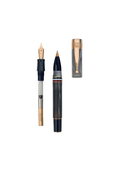 Gioia Partenope Dual Pen- Fountain Pen & Rollerball Pen- Madreperla Pearl RGT - SCOOBOO - GP-824-M - Roller Ball Pen