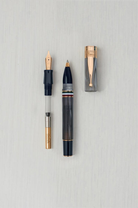 Gioia Partenope Dual Pen- Fountain Pen & Rollerball Pen- Madreperla Pearl RGT - SCOOBOO - GP-824-M - Roller Ball Pen