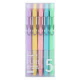 Guangbo 0.5mm black ink bullet gel pen -Pack of 5 - SCOOBOO - B72029D - Gel Pens