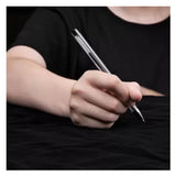 Guangbo 0.5mm Black Ink Gel Pen (Pack of 12) - SCOOBOO - ZX9009D - Gel Pens