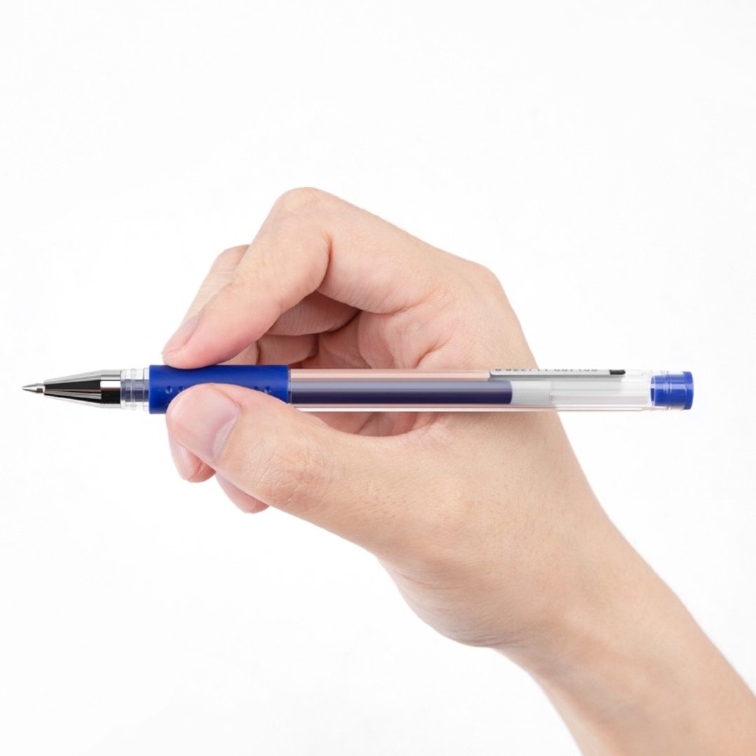 Guangbo 0.5mm Blue Ink Gel Pen (Pack of 12) - SCOOBOO - BZX9009B - Gel Pens