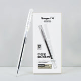 Guangbo Black Ink 0.5mm Gel Pen (Pack of 6) - SCOOBOO - B72011D - Gel Pens