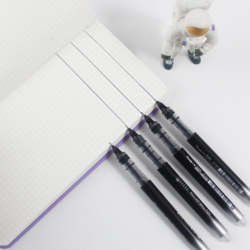 Guangbo Black Rollerball Pen Pack of 12 - SCOOBOO - B17009D - Roller ball Pen