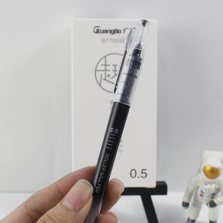 Guangbo Black Rollerball Pen Pack of 12 - SCOOBOO - B17009D - Roller ball Pen