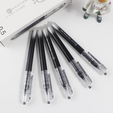 Guangbo Black Rollerball Pen Pack of 12 - SCOOBOO - B17009D - Roller ball Pen