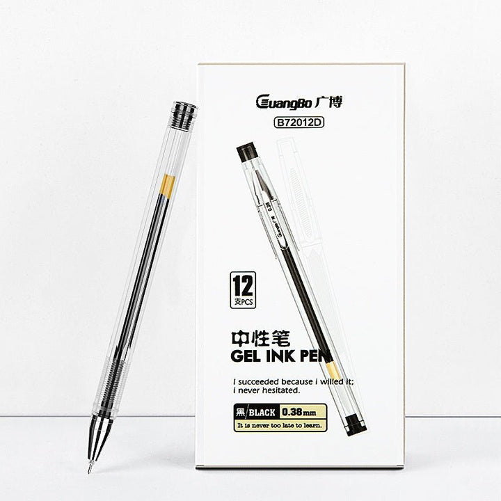 Guangbo Large-capacity Ink 0.38mm Gel Pen (Pack of 6) - SCOOBOO - B72012D - Gel Pens