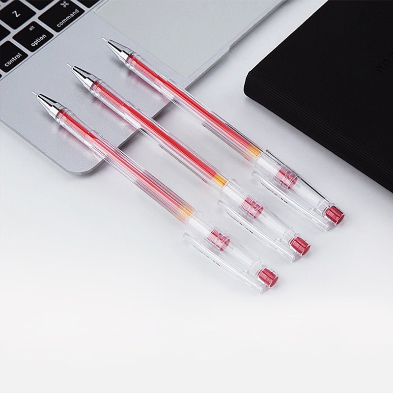 Guangbo Large-capacity Ink 0.38mm Gel Pen (Pack of 6) - SCOOBOO - B72012R - Gel Pens