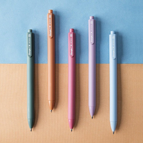 Guangbo Multicolor Retractable Gel Ink pen 0.5mm (Pack of 5) - SCOOBOO - B72031 - Gel Pens