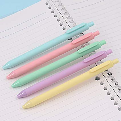 Guangbo Retractable Gel Ink Pens 0.5mm Pack-of-5 - SCOOBOO - B72027D - Gel Pens