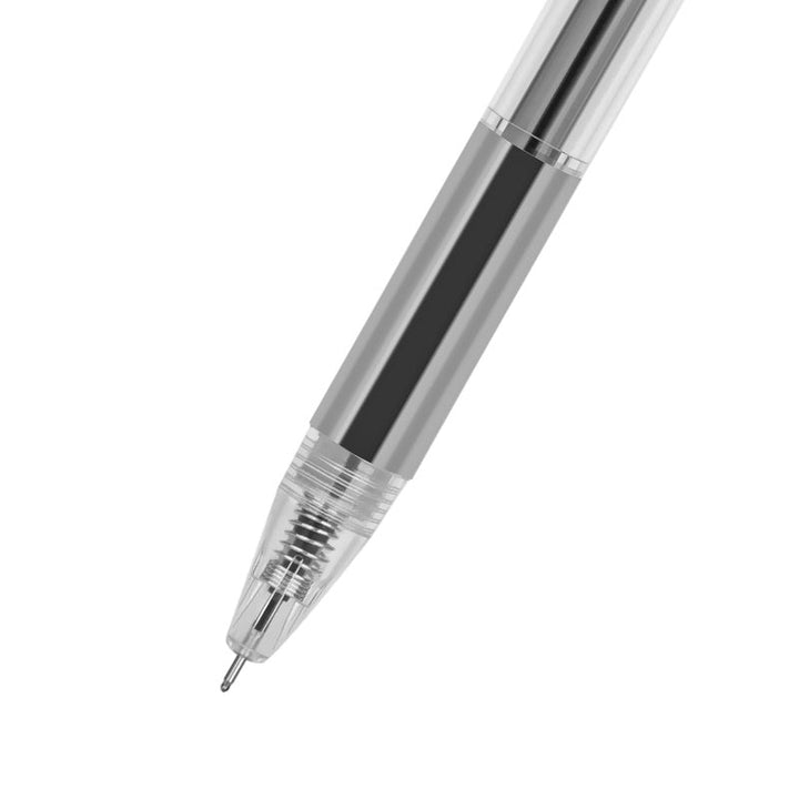 Guangbo Retractable Black Ink 0.5mm Gel Pen (Pack of 6) - SCOOBOO - B72017D - Gel Pens
