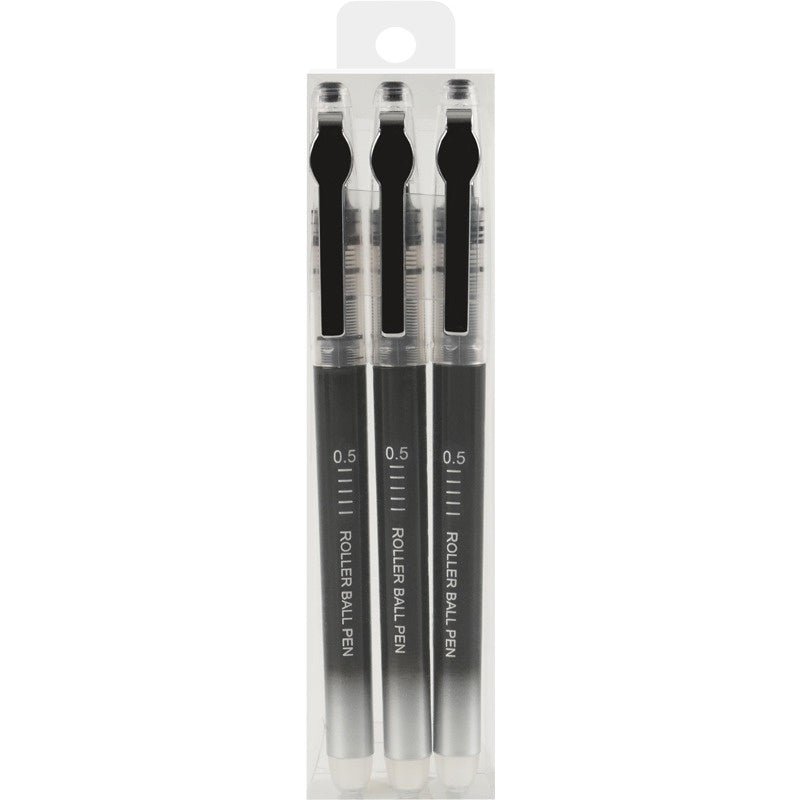 Guangbo Rollerball Pen 0.5mm- Pack of 3 - SCOOBOO - B17009-3BK - Roller ball Pen