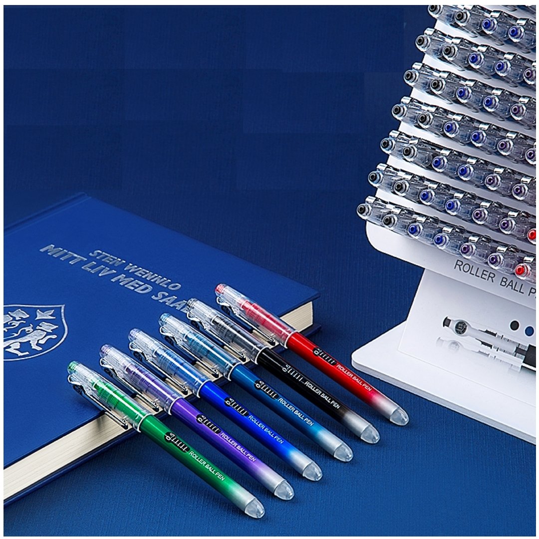 Guangbo Rollerball Pen 0.5mm- Pack of 6 - SCOOBOO - B17009-MULTI - Roller ball Pen