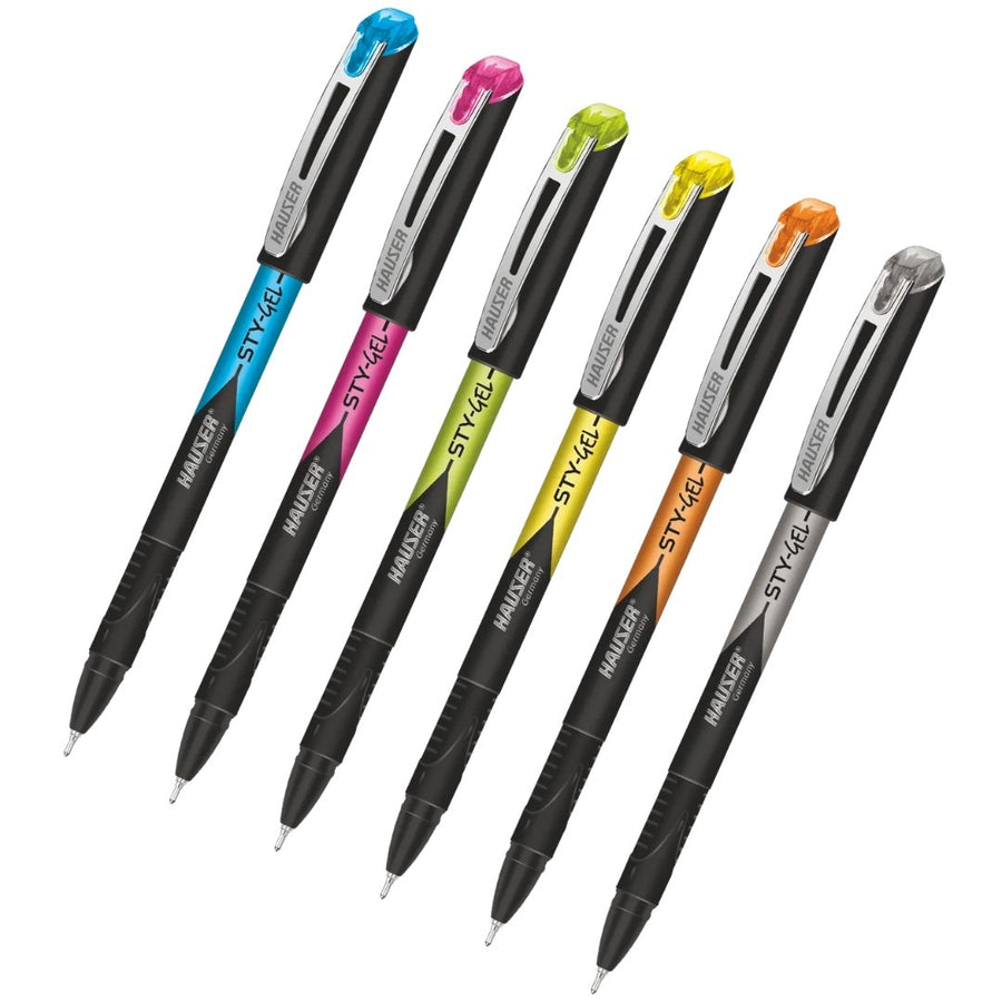 Hauser Germany Style Gel Pens 0.7mm-Pack Of 25 - SCOOBOO - Gel Pens
