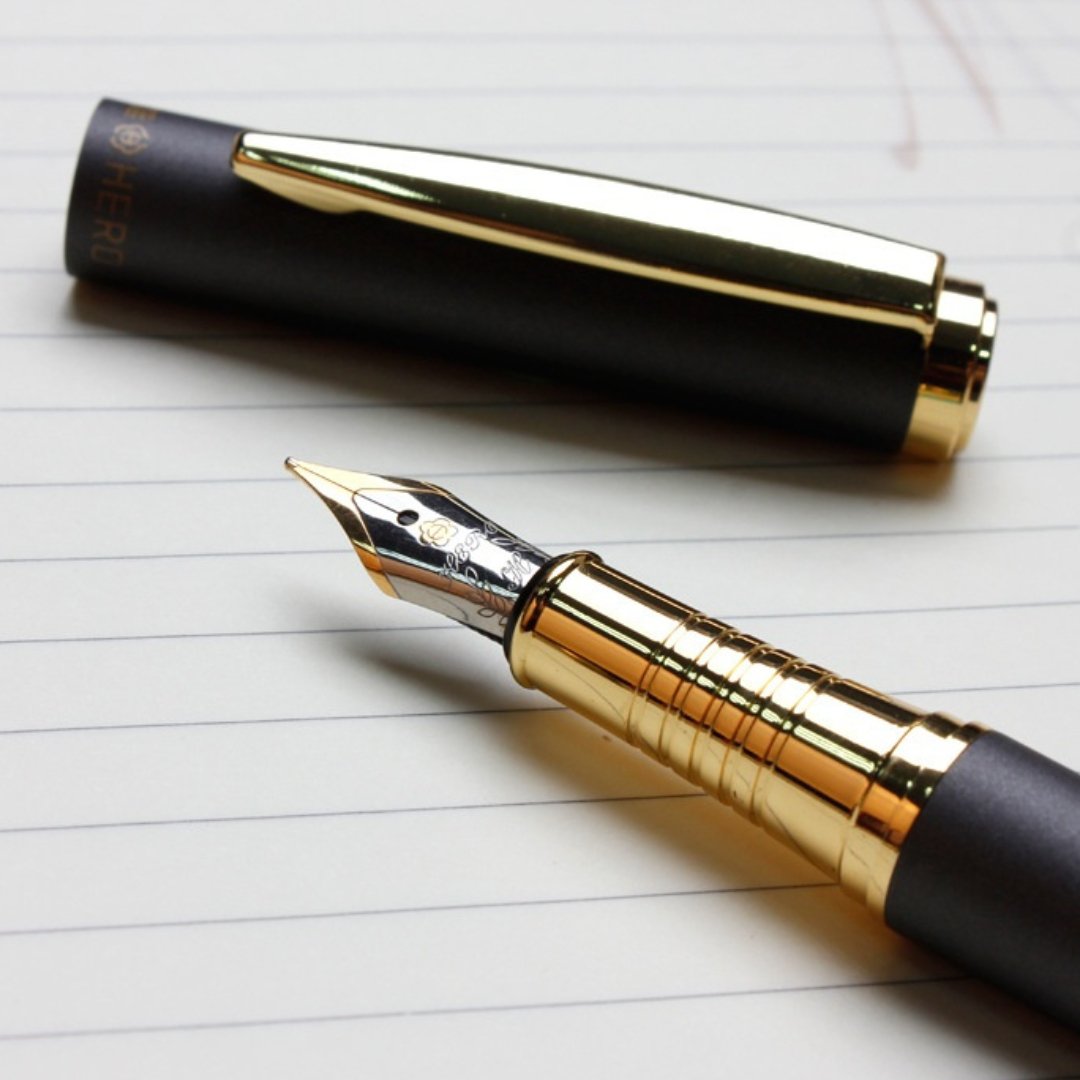 Hero 773 Gold Clip Iridium Fountain Pen - SCOOBOO - 773 - Fountain Pen