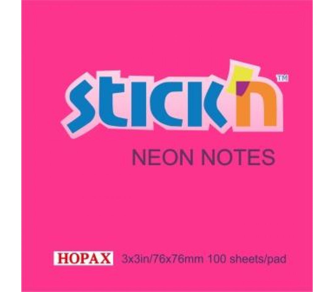 Hopax Neon Sticky Notes - SCOOBOO - 21165 - Sticky Notes