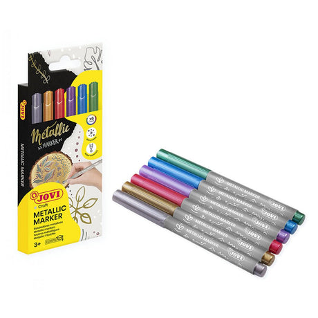 Jovi Decor Metallic Marker Pack Of 6 - SCOOBOO - 1606M - Fineliner