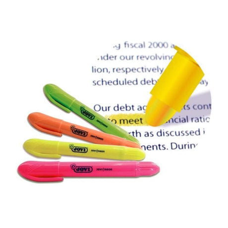 Jovi Highlighter Pack Of 4 Pcs - SCOOBOO - 1829-GREEN - Highlighters