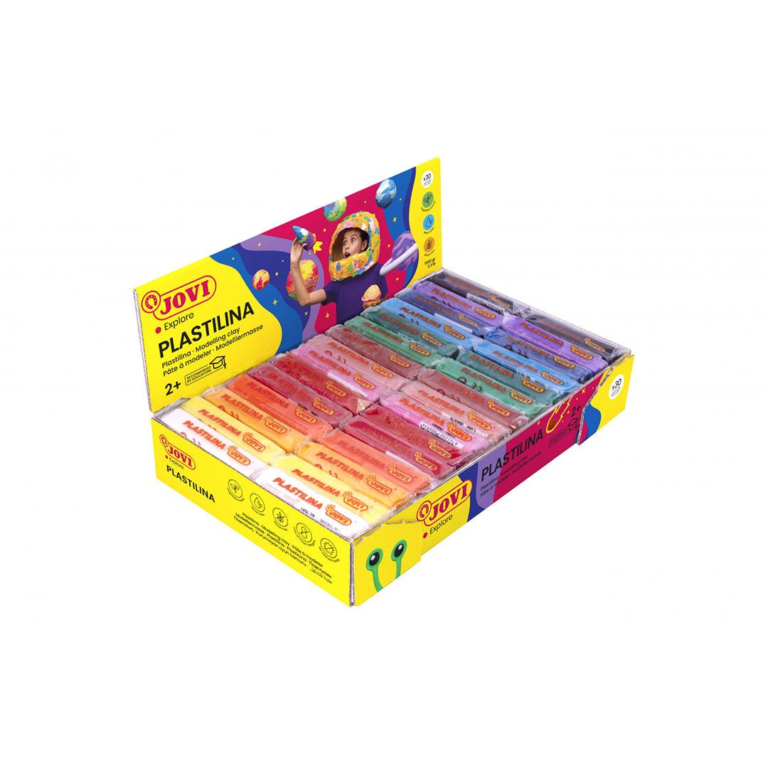 Jovi Modeling Clay 30 Bars Of 50gm Multi Colors - SCOOBOO - 70S - Modelling clay
