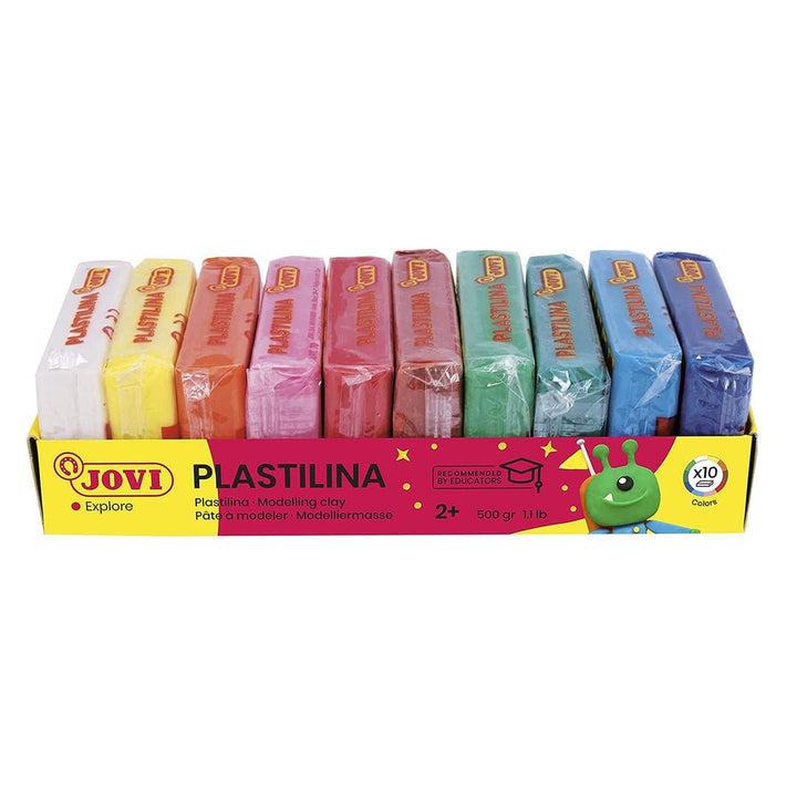 Jovi Modelling Clay 10 Colours 50gram - SCOOBOO - 70/10S - Clay
