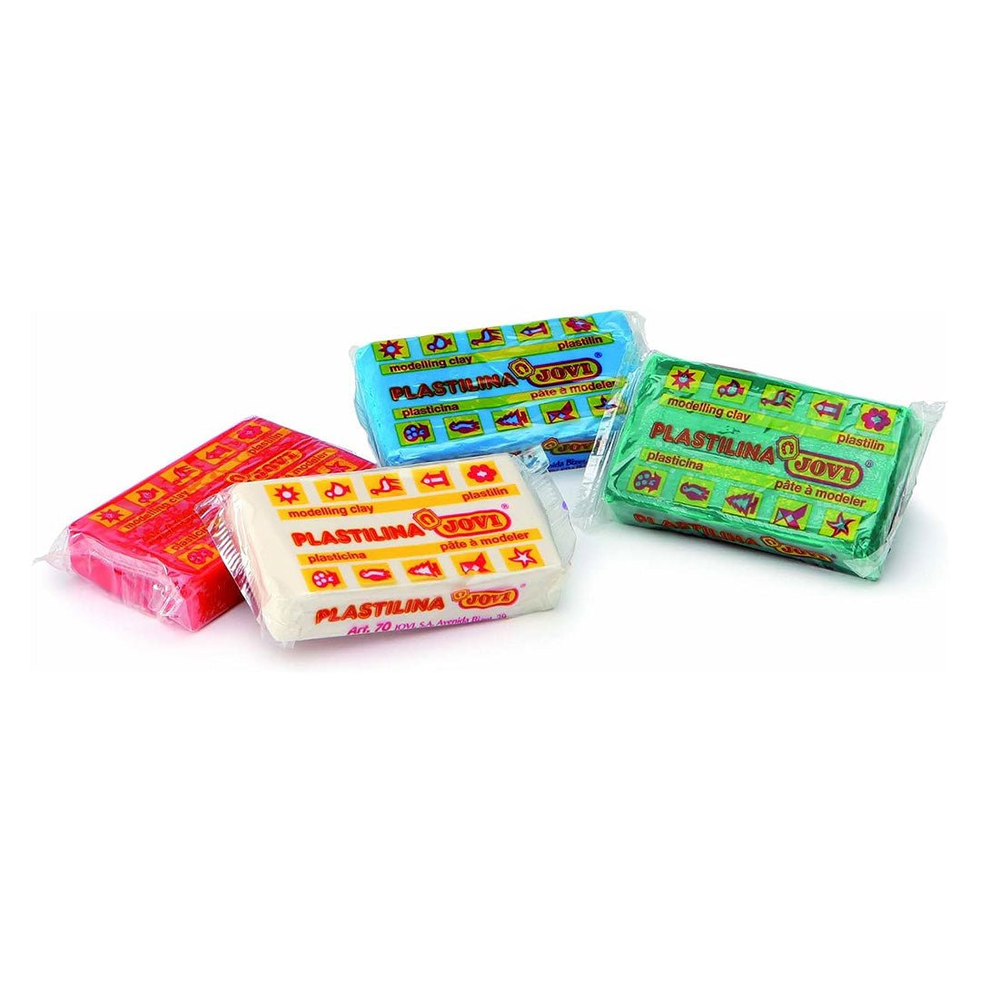 Jovi Plastilina Modelling Clay Blister 6 Bars + 3 Moulds + Moulds Tool - SCOOBOO - 158 - Clay