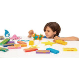Jovi Plastilina Modelling Clay Blister 6 Bars + 3 Moulds + Moulds Tool - SCOOBOO - 158 - Clay