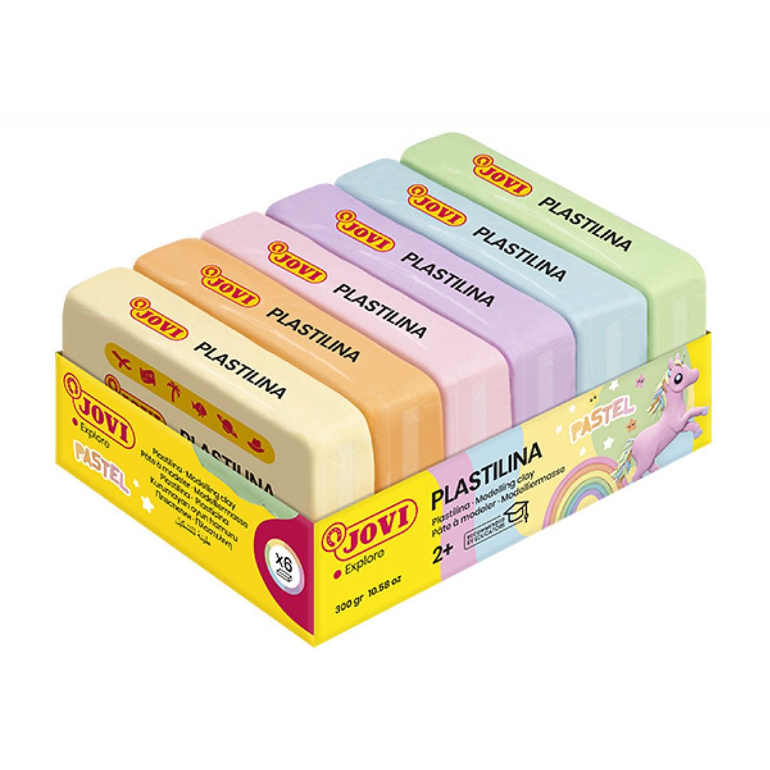 Jovi Plastilina Pastel Clay 50g 6 Pcs - SCOOBOO - 70/6P - Clay