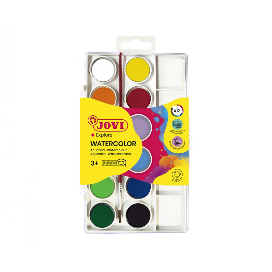 Jovi Watercolour Bar- Assorted Colors - SCOOBOO - 800/12 - Water Colors