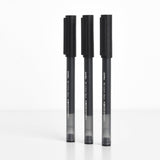 JUMBO Gel Pen Set 0.5mm - SCOOBOO - BLACK- Black Ink - Pack of 3 - Gel Pens