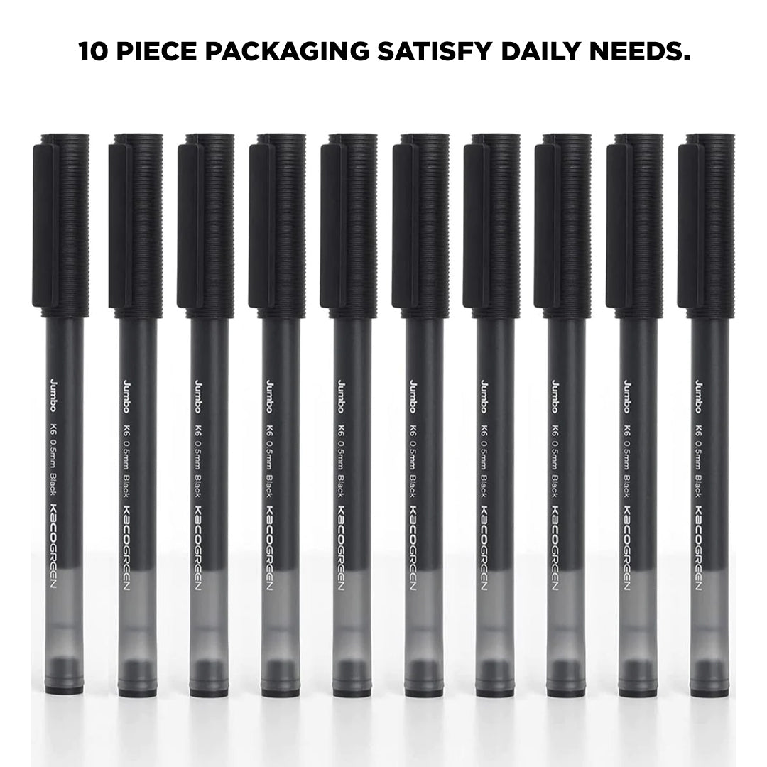 Jumbo Large Capacity 0.5mm Gel Pens-Pack of 10 - SCOOBOO - Jumbo Pack of 10 - Gel Pens